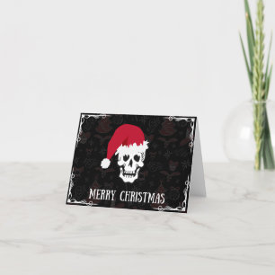 Cartes Pour Fêtes Annuelles Joyeux Noël crânien de Père Noël