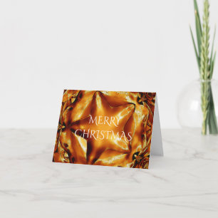 Cartes Pour Fêtes Annuelles Joyeux Noël cuivre or brillant étoile