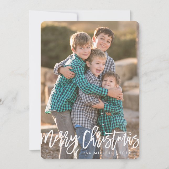 Cartes Pour Fêtes Annuelles Joyeux Noël curieux (Devant)