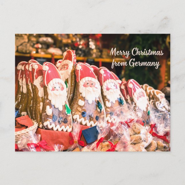 Cartes Pour Fêtes Annuelles Joyeux Noël d'Allemagne - Cookies allemands (Devant)