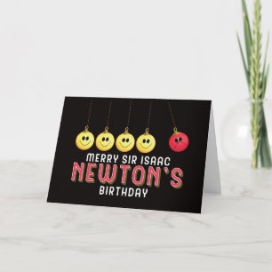 Cartes Pour Fêtes Annuelles Joyeux Noël d'anniversaire de monsieur Isaac