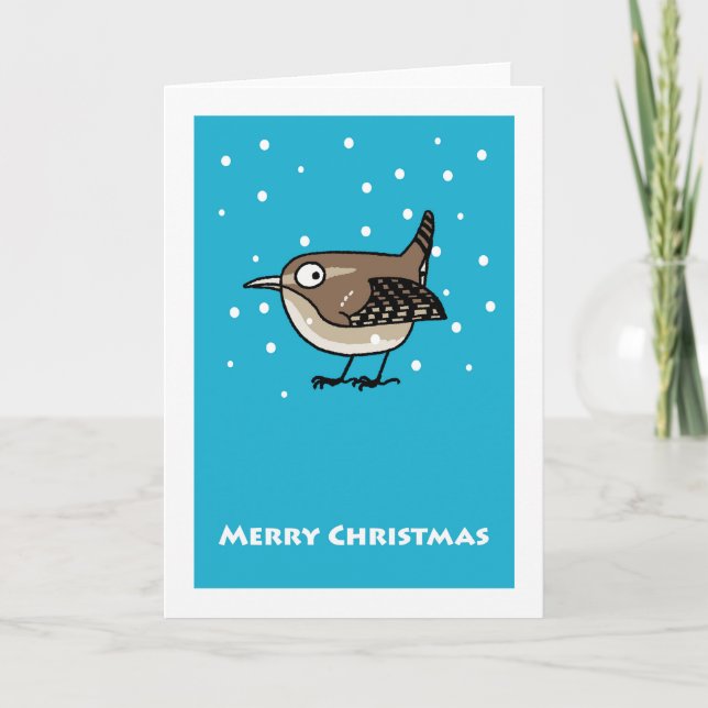 Cartes Pour Fêtes Annuelles Joyeux Noël dans la neige (Devant)