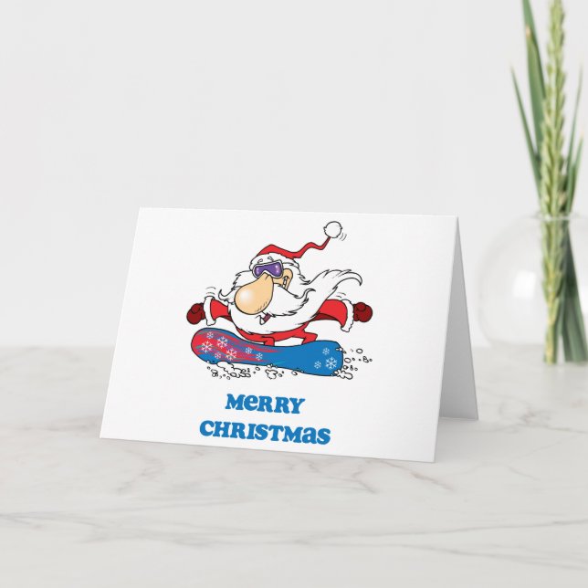 Cartes Pour Fêtes Annuelles Joyeux Noël de BoardChick Père Noël (Devant)