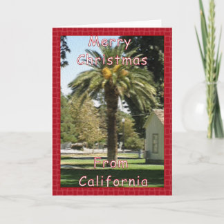 Cartes Pour Fêtes Annuelles Joyeux Noël de Californie