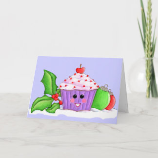 Cartes Pour Fêtes Annuelles Joyeux Noël de Cupcake