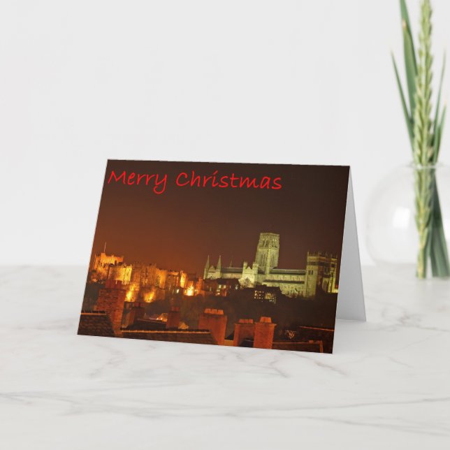 Cartes Pour Fêtes Annuelles Joyeux Noël de Durham (Devant)