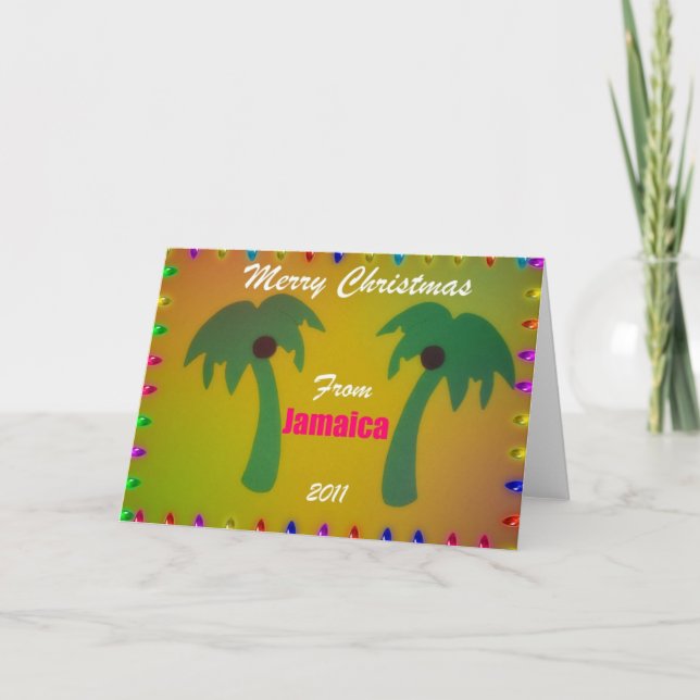 Cartes Pour Fêtes Annuelles Joyeux Noël de Jamaïque 2011 (Devant)