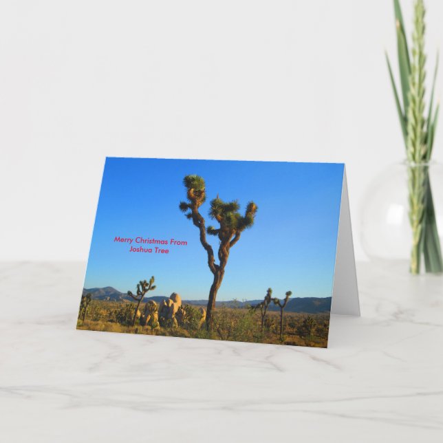 Cartes Pour Fêtes Annuelles Joyeux Noël De Joshua Tree (Devant)
