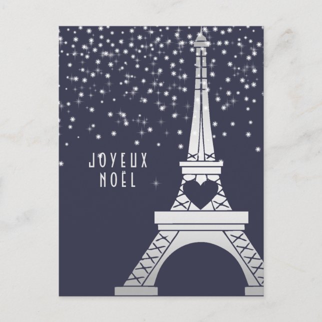 Cartes Pour Fêtes Annuelles Joyeux Noël de Joyeux Noel | de Paris en hiver (Devant)