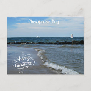 Cartes Pour Fêtes Annuelles Joyeux Noël de la baie de chesapeake