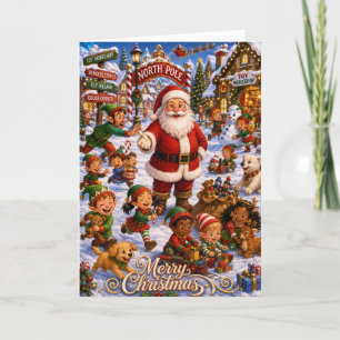 Cartes Pour Fêtes Annuelles Joyeux Noël de la garderie et de la puériculture a