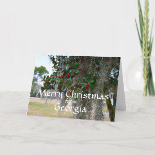 Cartes Pour Fêtes Annuelles Joyeux Noël de la Géorgie