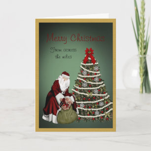 Cartes Pour Fêtes Annuelles Joyeux Noël De l'autre côté des milles