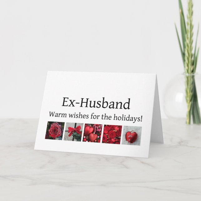 Cartes Pour Fêtes Annuelles Joyeux Noël de l'ex-mari (Devant)