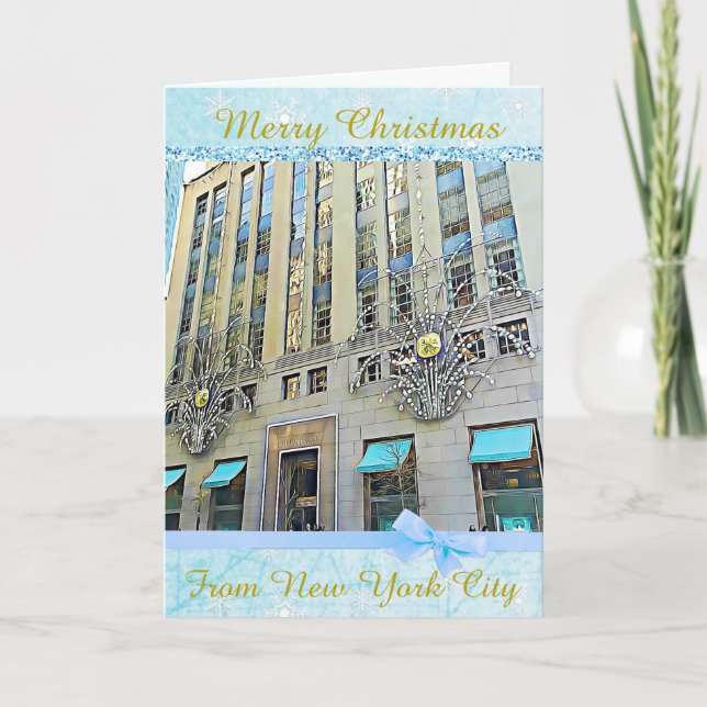 Cartes Pour Fêtes Annuelles Joyeux Noël de New York City Card (Devant)