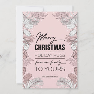 Cartes Pour Fêtes Annuelles Joyeux Noël de notre famille