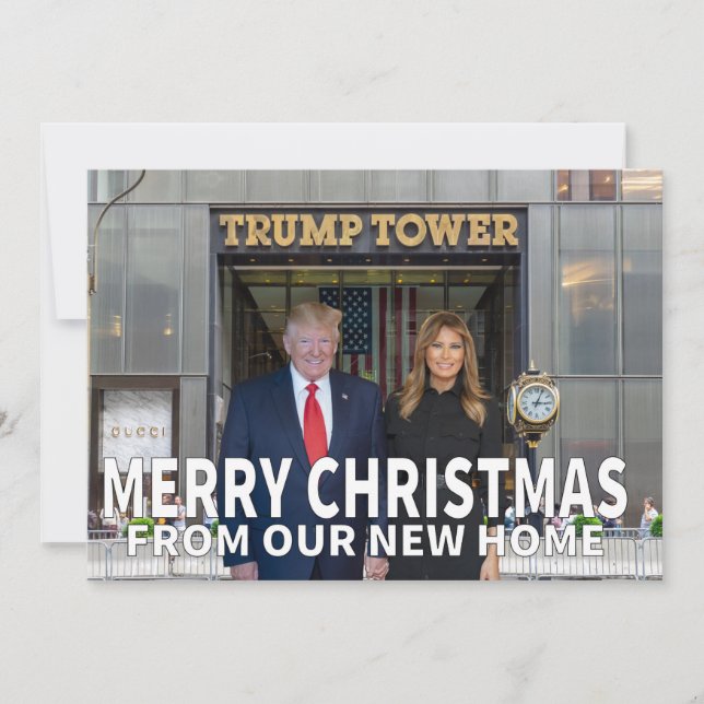 Cartes Pour Fêtes Annuelles Joyeux Noël de notre nouvelle maison (Devant)