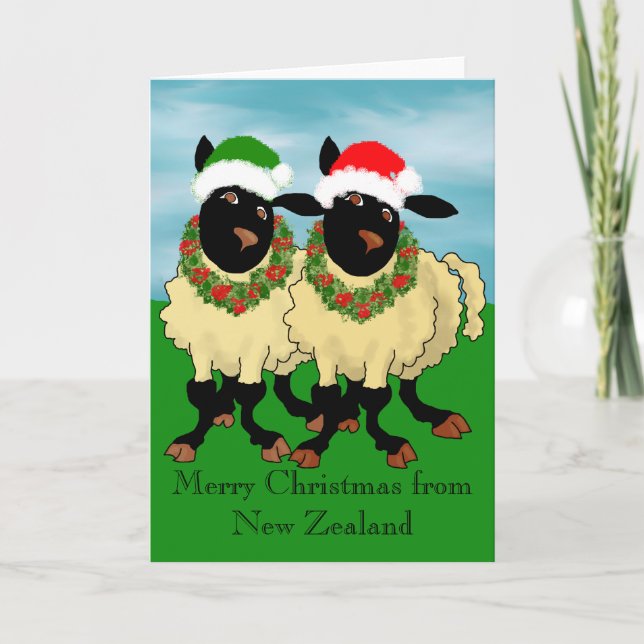 Cartes Pour Fêtes Annuelles Joyeux Noël de Nouvelle Zélande (Devant)