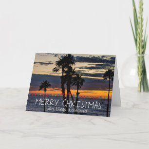 Cartes Pour Fêtes Annuelles Joyeux Noël de San Diego, la Californie