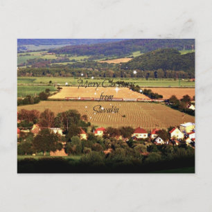 Cartes Pour Fêtes Annuelles Joyeux Noël de Slovaquie conception personnalisée