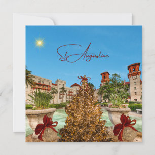 Cartes Pour Fêtes Annuelles Joyeux Noël de St Augustine Floride Élégant
