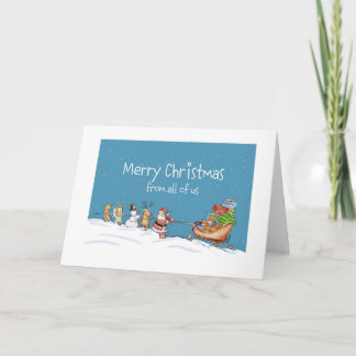 Cartes Pour Fêtes Annuelles Joyeux Noël de tous les nous