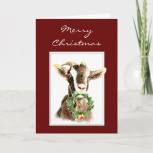 Cartes Pour Fêtes Annuelles Joyeux Noël de Vieux Goat Nice Liste