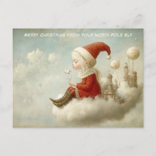 Cartes Pour Fêtes Annuelles Joyeux Noël de votre lutin du Pôle Nord Mignon