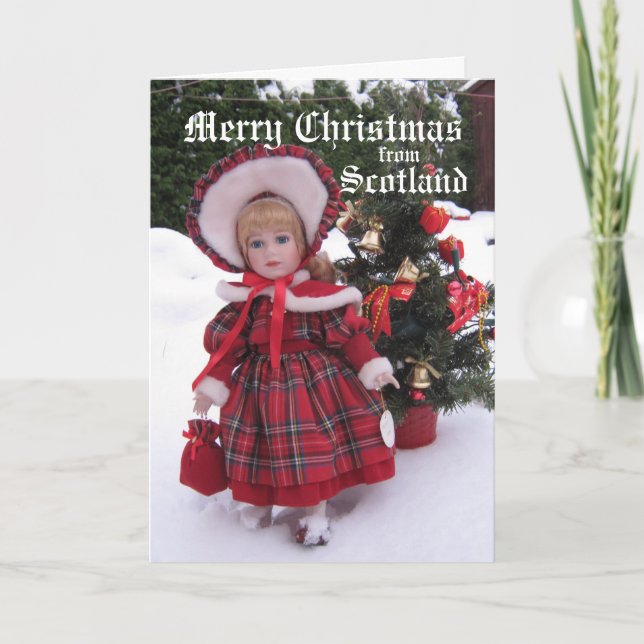 Cartes Pour Fêtes Annuelles Joyeux Noël d'Ecosse ... (Devant)