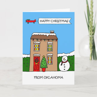 Cartes Pour Fêtes Annuelles Joyeux Noël depuis Oklahoma