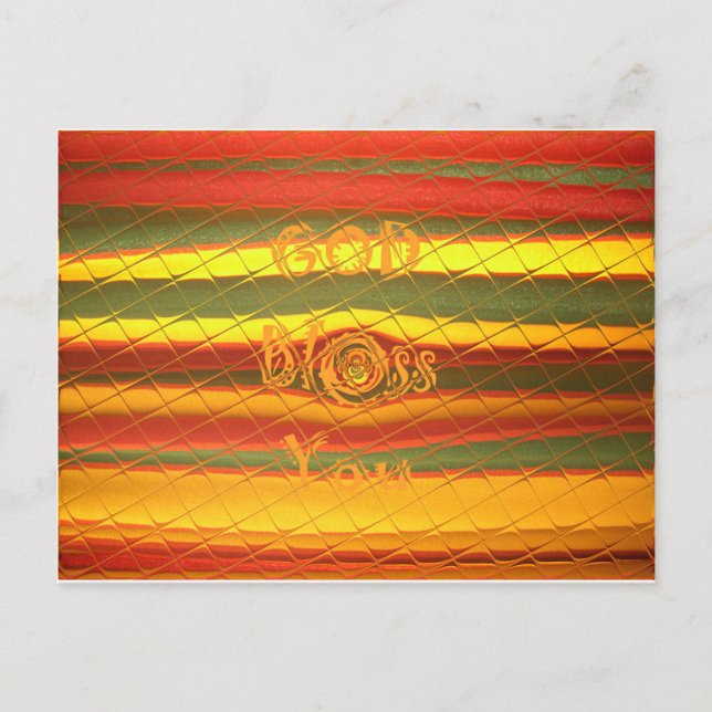 Cartes Pour Fêtes Annuelles Joyeux Noël Dieu Béni Vous Couleurs Design (Devant)