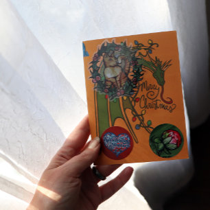 Cartes Pour Fêtes Annuelles Joyeux Noël Dragon Geek Holidays