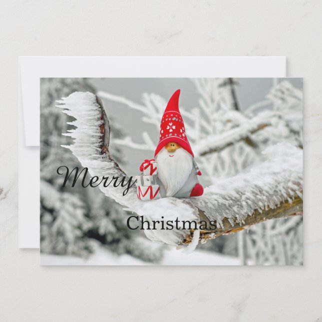 Cartes Pour Fêtes Annuelles Joyeux Noël Drôle Citation en noir (Devant)
