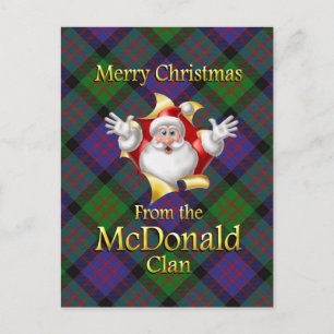 Cartes Pour Fêtes Annuelles Joyeux Noël du Clan McDonald