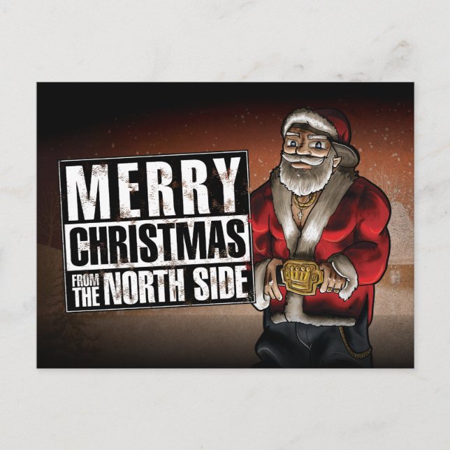 Cartes Pour Fêtes Annuelles Joyeux Noël du côté nord (Devant)