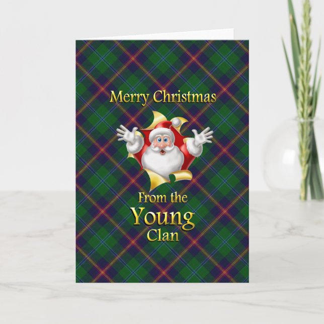 Cartes Pour Fêtes Annuelles Joyeux Noël du jeune clan (Devant)