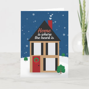 Cartes Pour Fêtes Annuelles Joyeux Noël du Réaltor Snowy House