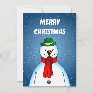 Cartes Pour Fêtes Annuelles Joyeux Noël du Snowman