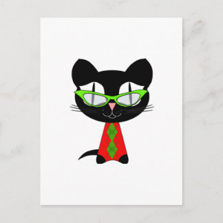 Cartes Pour Fêtes Annuelles Joyeux Noël d'un Cool Kitty