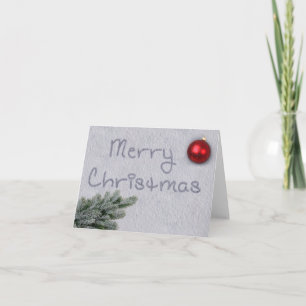 Cartes Pour Fêtes Annuelles Joyeux Noël écrit dans la neige