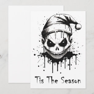 Cartes Pour Fêtes Annuelles Joyeux Noël Éffrayant Gothique Horreur