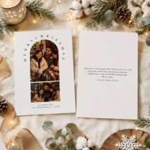 Joyeux Noël Élégant Deux Arches Photo