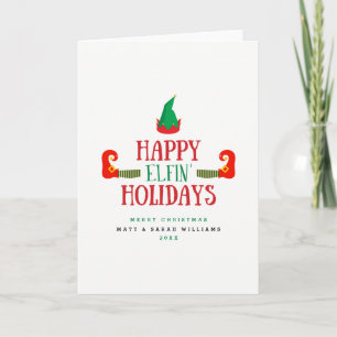 Cartes Pour Fêtes Annuelles Joyeux Noël Elfin