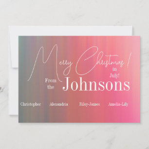 Cartes Pour Fêtes Annuelles Joyeux Noël en juillet