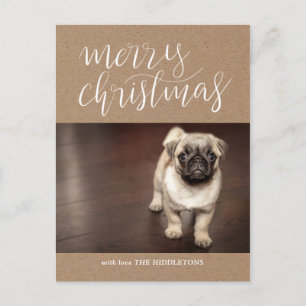 Cartes Pour Fêtes Annuelles Joyeux Noël en papier Kraft Brown Photo