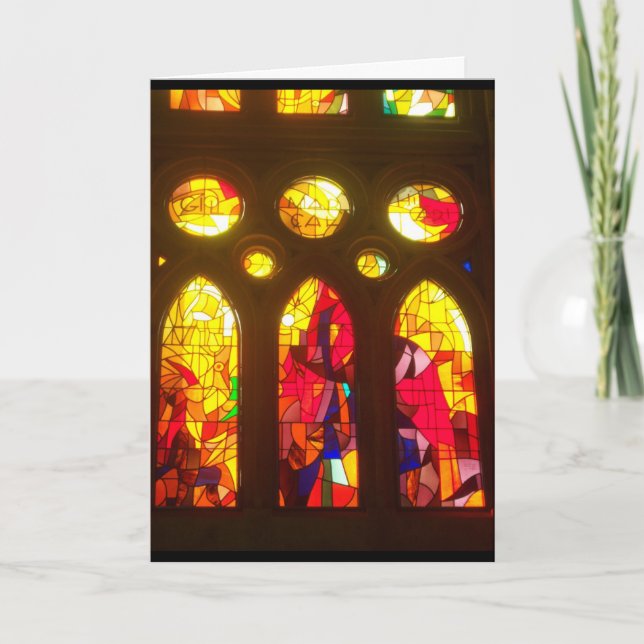 Cartes Pour Fêtes Annuelles Joyeux Noël en verre (Devant)