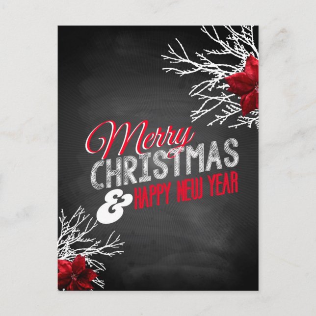 Cartes Pour Fêtes Annuelles Joyeux Noël et bonne année (Devant)