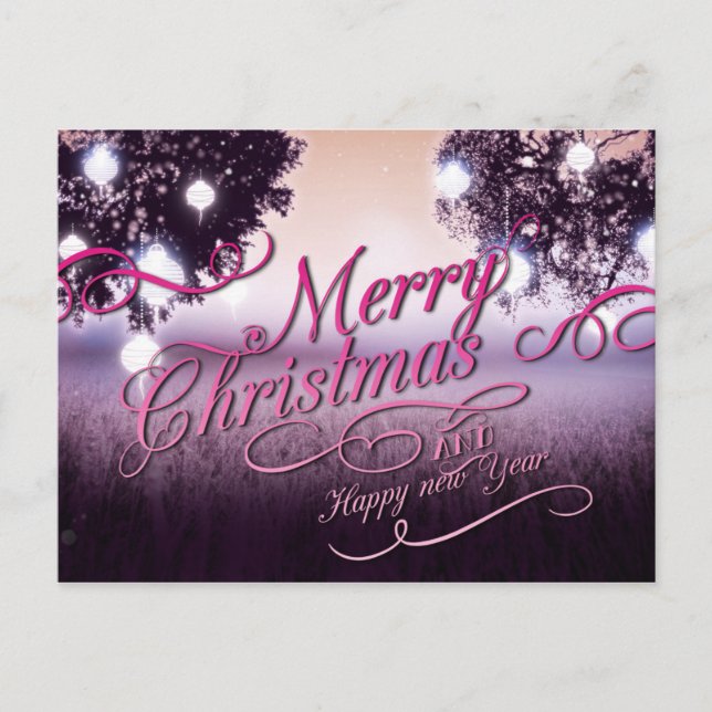 Cartes Pour Fêtes Annuelles Joyeux Noël et Bonne Année (Devant)