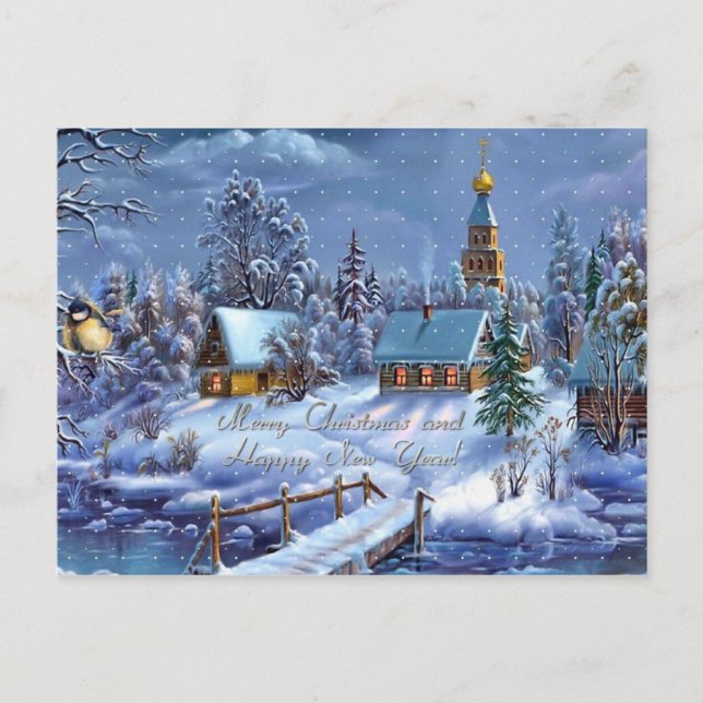 Cartes Pour Fêtes Annuelles Joyeux Noël et bonne année (Devant)