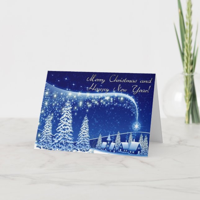 Cartes Pour Fêtes Annuelles Joyeux Noël et bonne année (Devant)